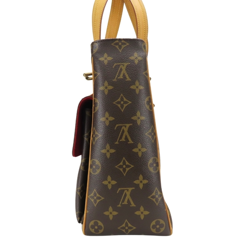 LOUIS VUITTON Authentic Brown Monogram Leather Tote Bag - Picture 4 of 16